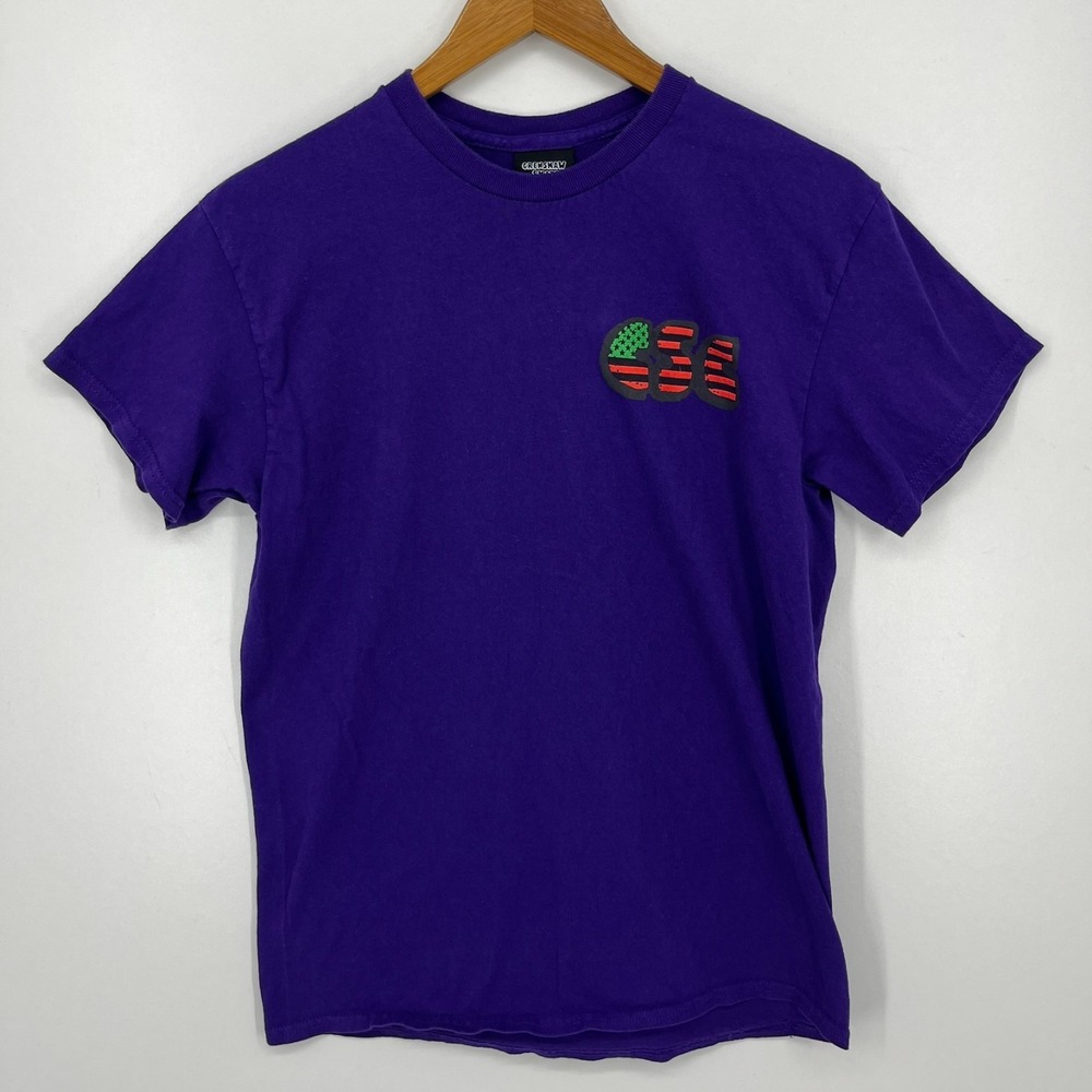 Crenshaw Skate Club T-Shirt Adult M Purple Short Sleeve Crew Neck Logo Cotton